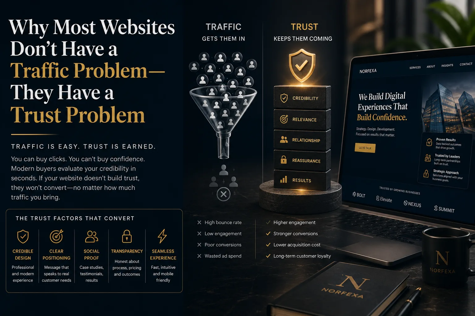 Why Most Websites Don't Have a Traffic Problem—They Have a Trust Problem
